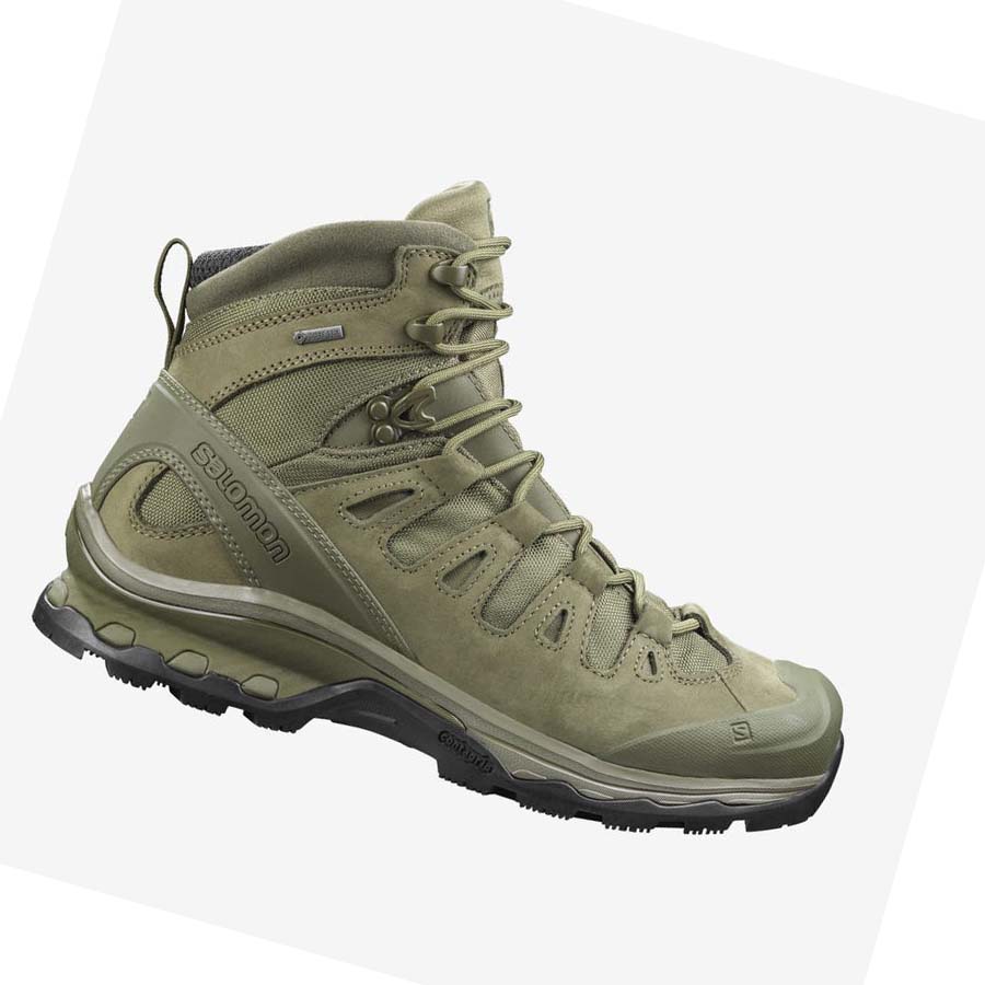 Salomon QUEST 4D GORE-TEX FORCES 2 EN Csizma Férfi Olivazöld | HU 2257YXF